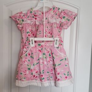 Crown & Ivy kids top and skort girls size 6